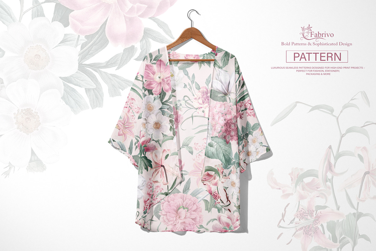 Florenza Botanical Flower Pattern, a Pattern Graphic by Fabrivo (Photo 2 of 10)