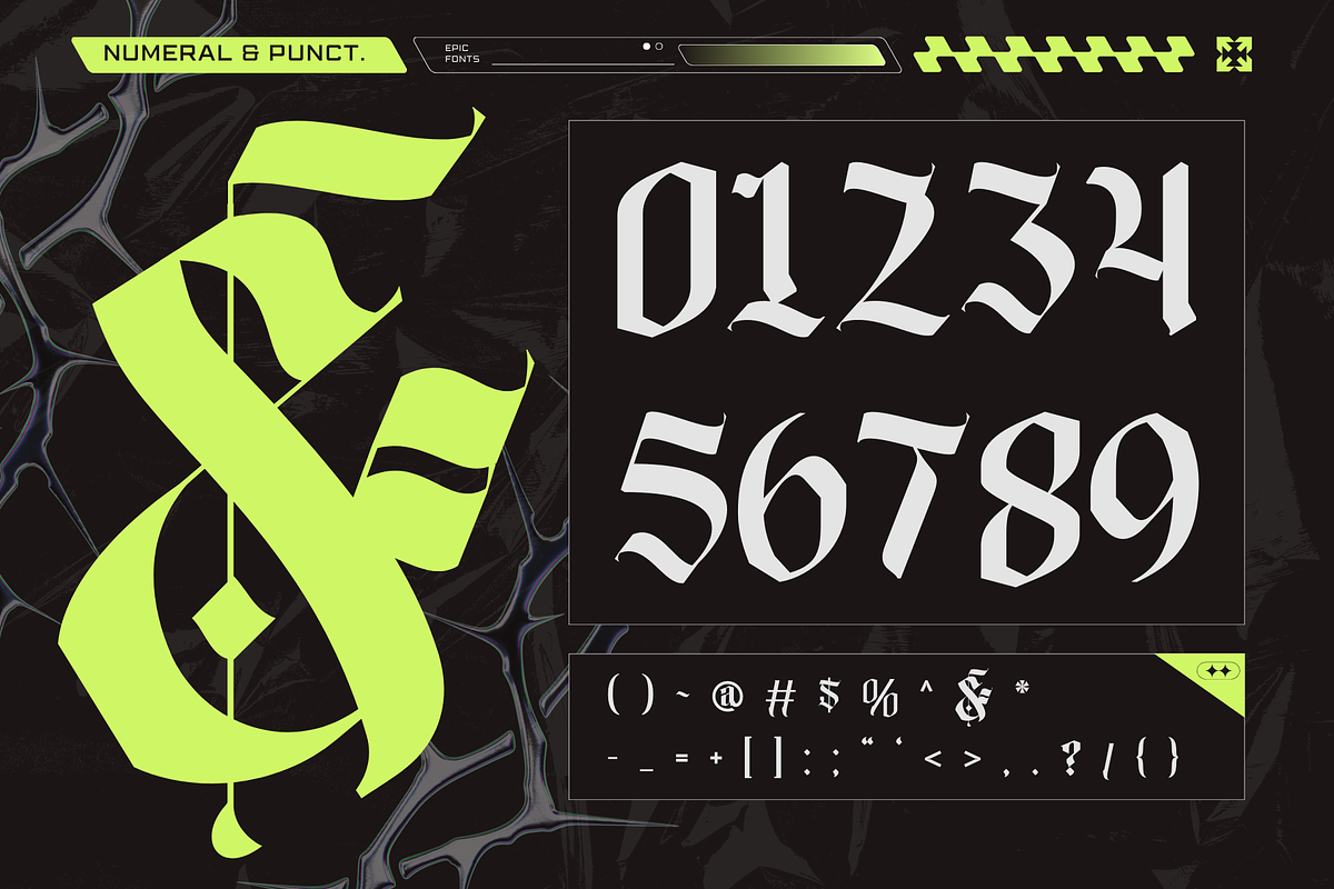 Blime Blackletter - Logo Font, a Blackletter Font by Nirmana Visual (Photo 5 of 11)
