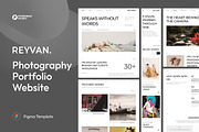 Photography Website UI Figma, an UI Kit Template by peterdraw (Thumbnail 1 of 7)