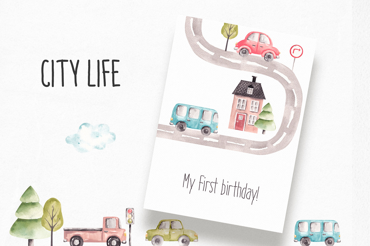 Cute City Life Clipart, an Illustration by YuliyaArtGarden (Photo 4 of 9)
