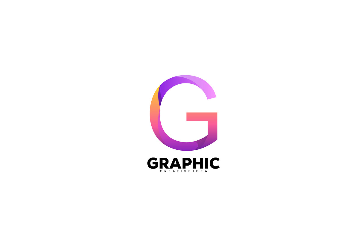 initial g logo gradient color design, a Branding & Logo Template by OmerStudio