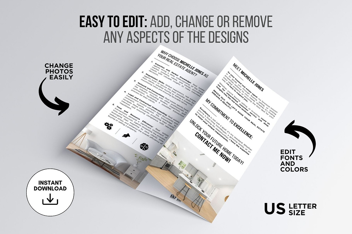 Real Estate Agent Trifold Brochure preview 5