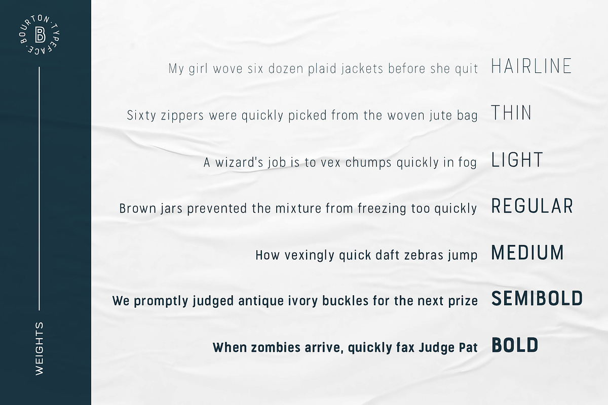 60% OFF Bourton Text Narrow Typeface, a Sans Serif Font by Kimmy Design (Photo 6 of 18)