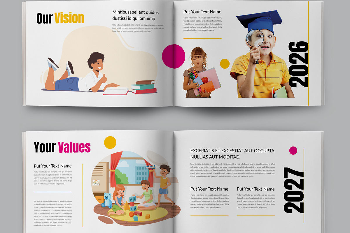 School Plan Education Layout, a Brochure Template by MightyDesign (Photo 4 of 7)