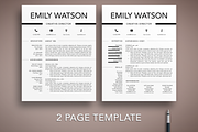Minimal Resume Template Word/Pages, a Resume Template by The Creative Resume (Thumbnail 2 of 8)