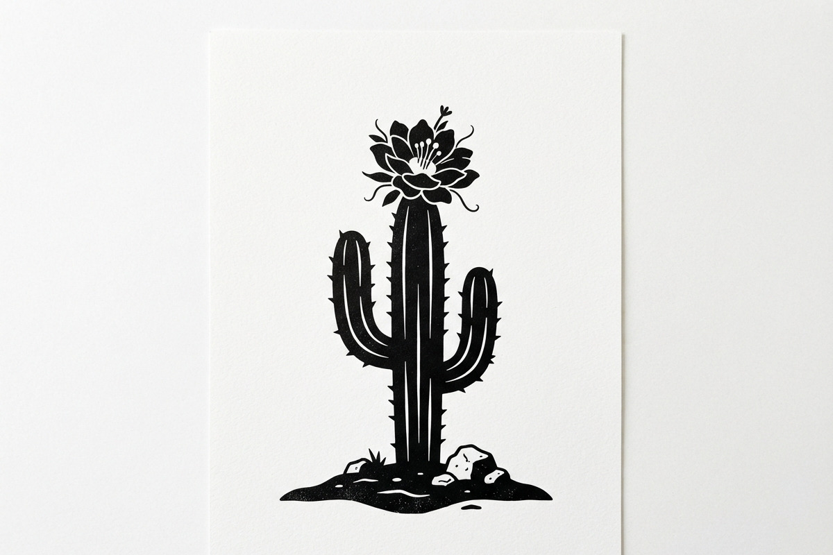 60 Desert Cactus Floral Silhouette, a Seasonal Illustration by Amazin_art (Photo 8 of 34)