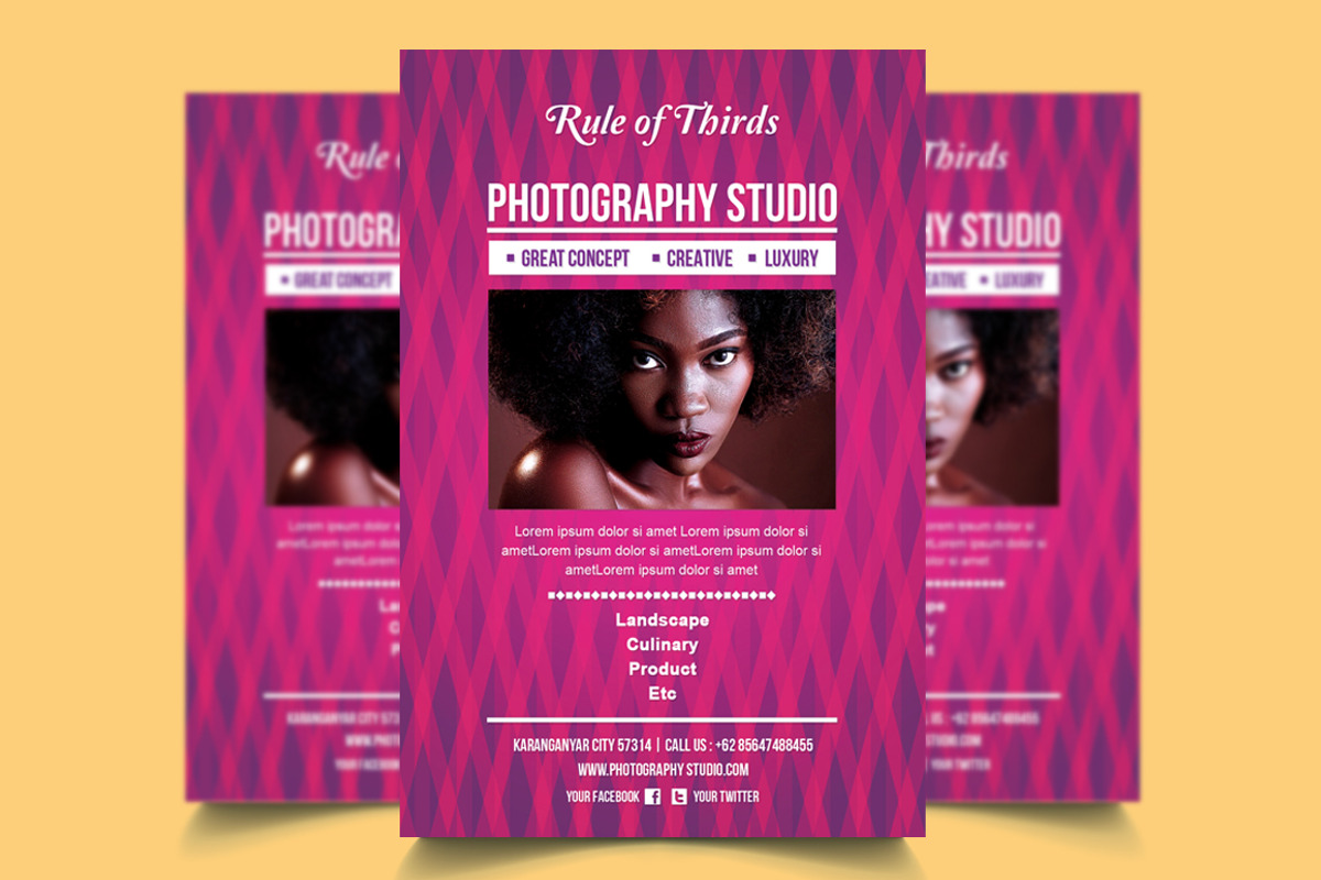 Photography Studio Flyer Template, a Flyer Template by mesuka (Photo 3 of 3)