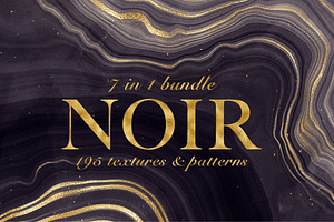 Textures & Patterns Bundle - Noir