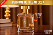 Perfume Bottle Mockup PSD, a Packaging Mockup by Bruno's Shop (Thumbnail 1 of 4)