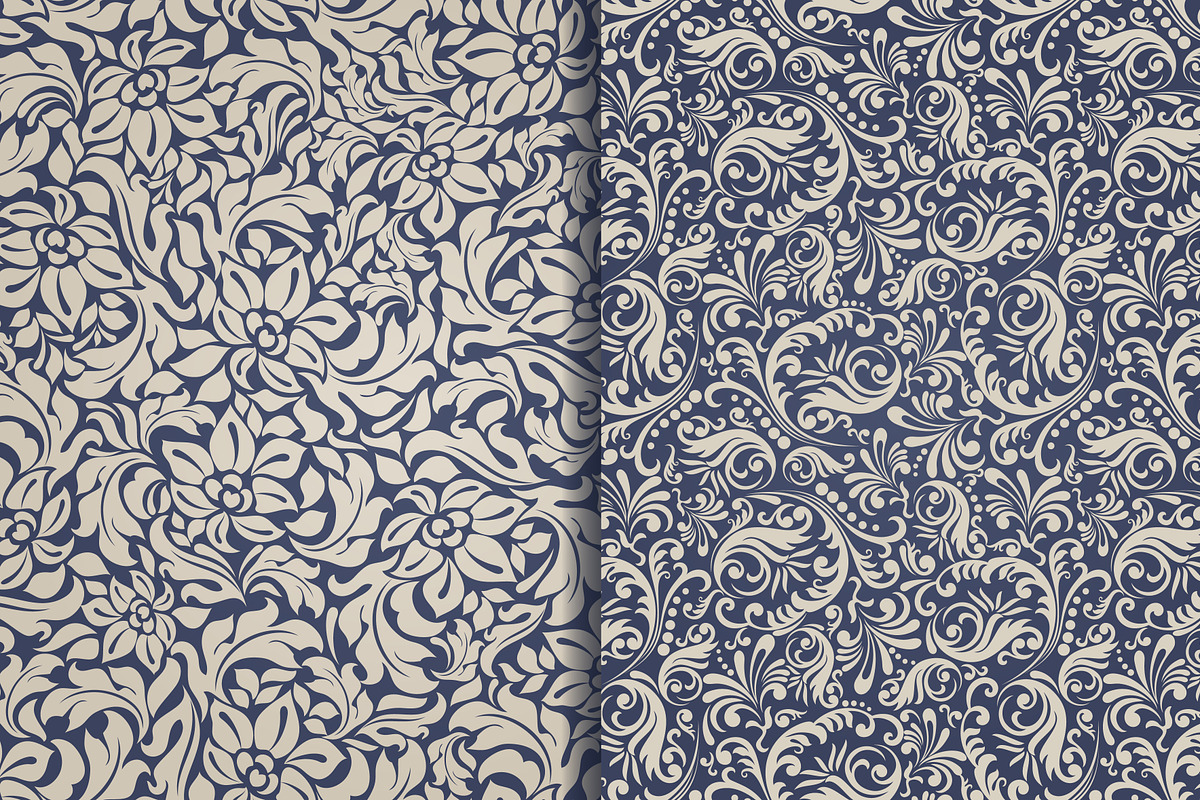 Set of 10 seamless pattern Baroque, a Pattern Graphic by NataLito (Photo 6 of 6)