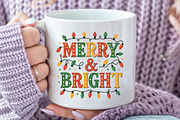 Merry and Bright PNG Christmas Light, an Illustration by CraftArtStudio (Thumbnail 3 of 4)
