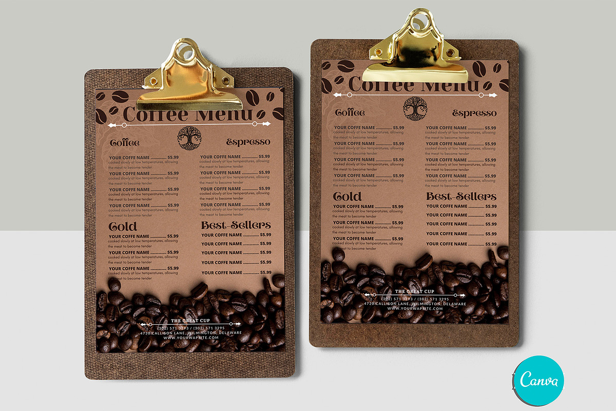 coffee menu template, a Flyer Template by iloveTemplate (Photo 2 of 3)