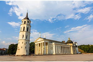 View of vilnius cathedral in lithuania stock photo containing vilnius and, an Architecture Photo by Leonid Andronov