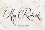 Miss Roderick | Wedding Calligraphy, a Script Font by Denustudios (Thumbnail 1 of 12)