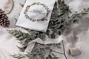 Winter Greenery Watercolor Set, an Illustration by NassyArt (Thumbnail 2 of 10)