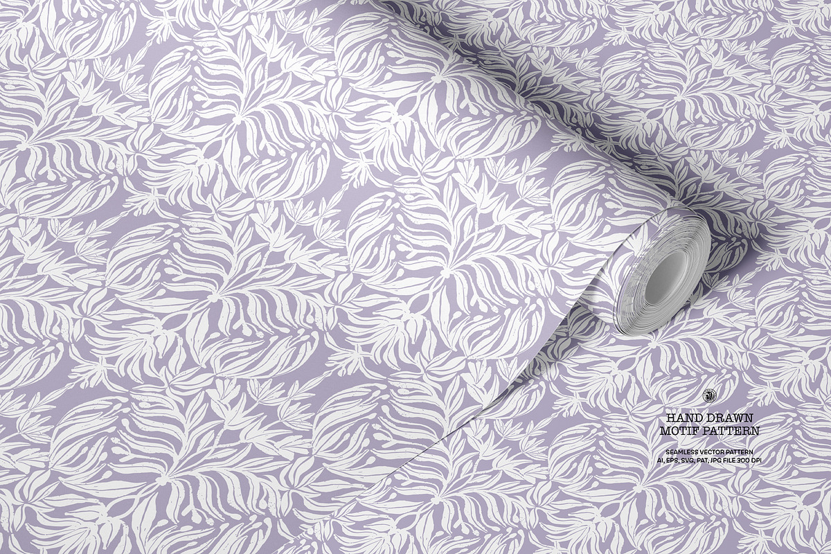 Hand Drawn Motif Wallpaper, a Wallpaper Graphic by Bloomart Studio (Photo 2 of 7)