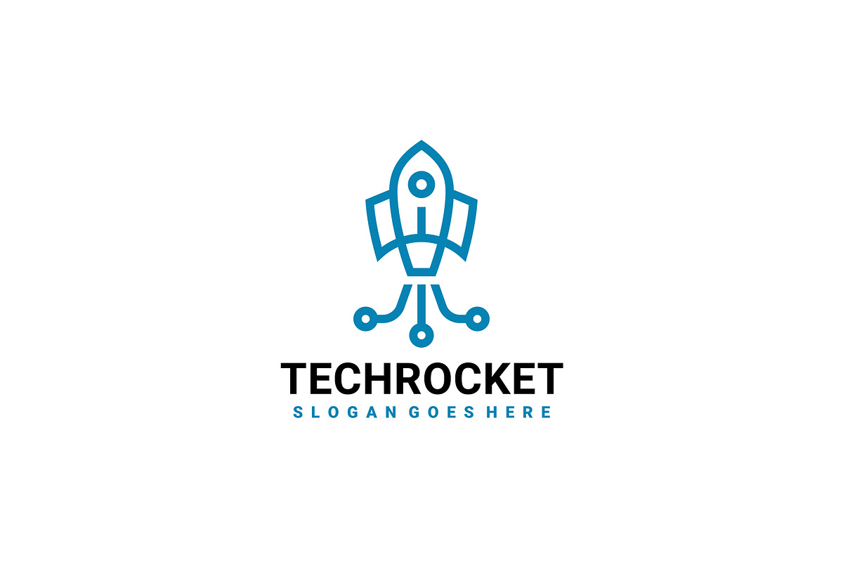 Tech Rocket Logo, a Branding & Logo Template by 3ab2ou (Photo 2 of 2)