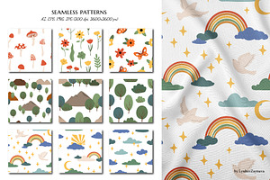 Retro Seamless Pattern Clipart