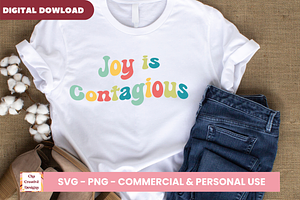 Joy Is Contagious SVG Cut Files