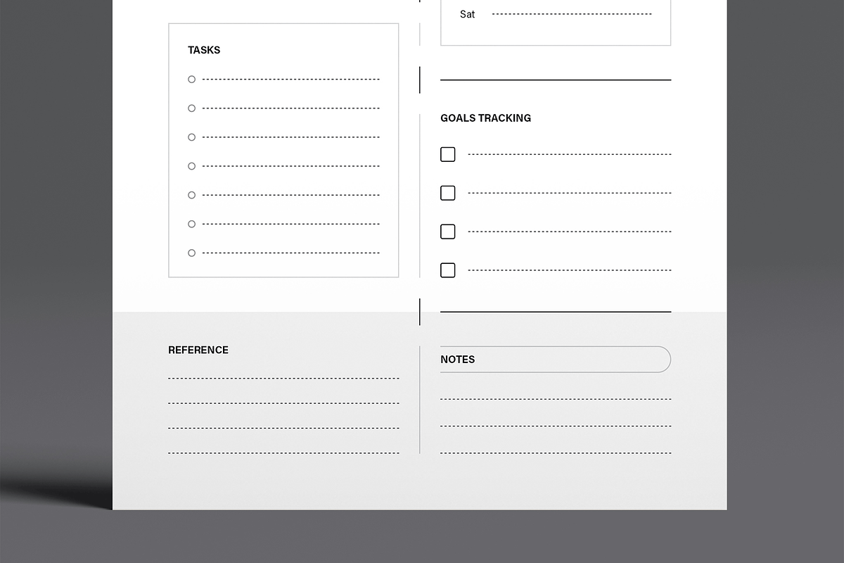 Professional Daily Planner Worksheet, a Stationery Template by MightyDesign (Photo 5 of 8)