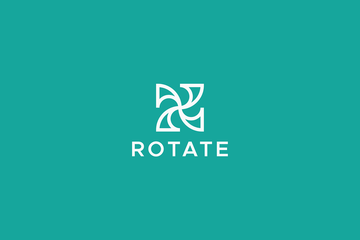 Rotate Logo Abstract Letter R Symbol, a Branding & Logo Template by Signatoro (Photo 2 of 3)
