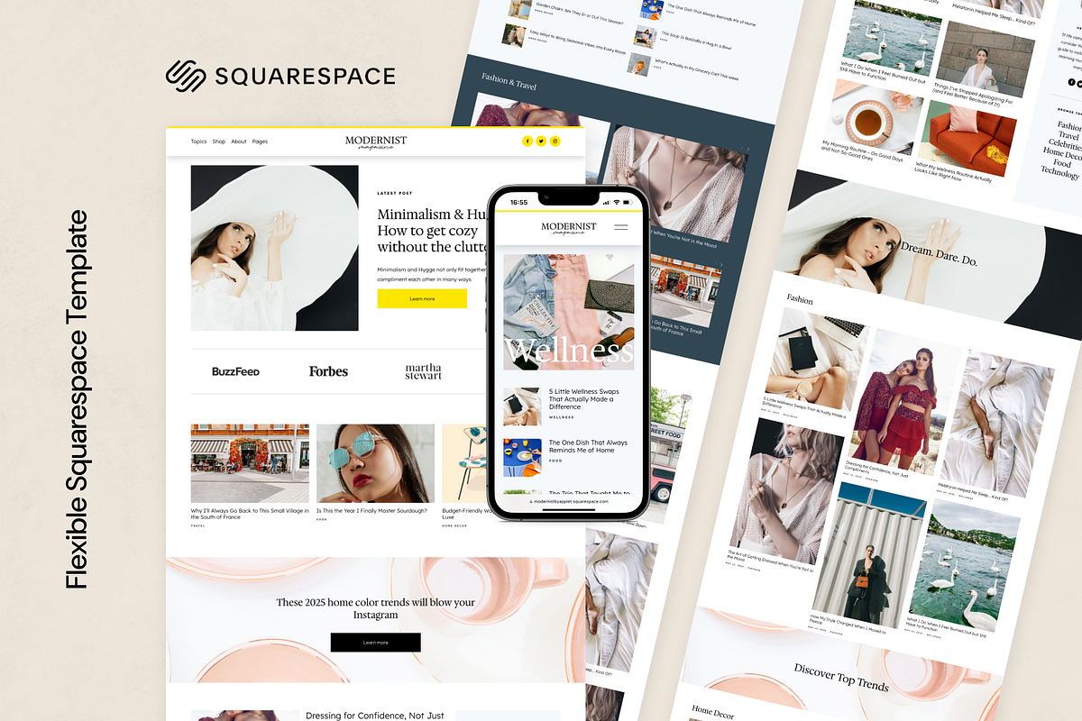 Squarespace Template: Modernist, a Squarespace Template by Applet Studio (Photo 1 of 6)