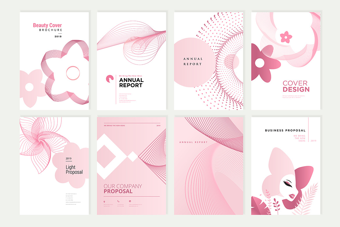 Beauty brochure templates, a Background Graphic by PureSolution