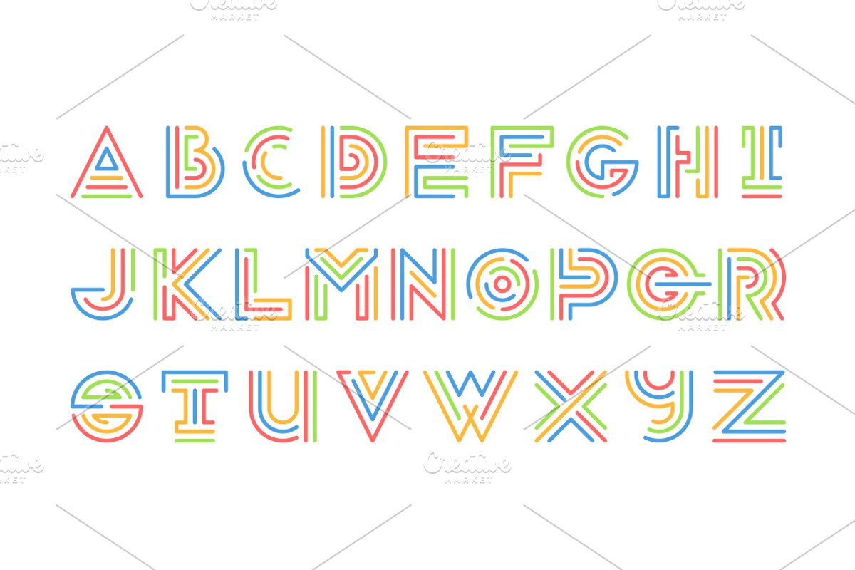 Bright color alphabet, an Object Graphic by SpaceNymph (Photo 3 of 5)
