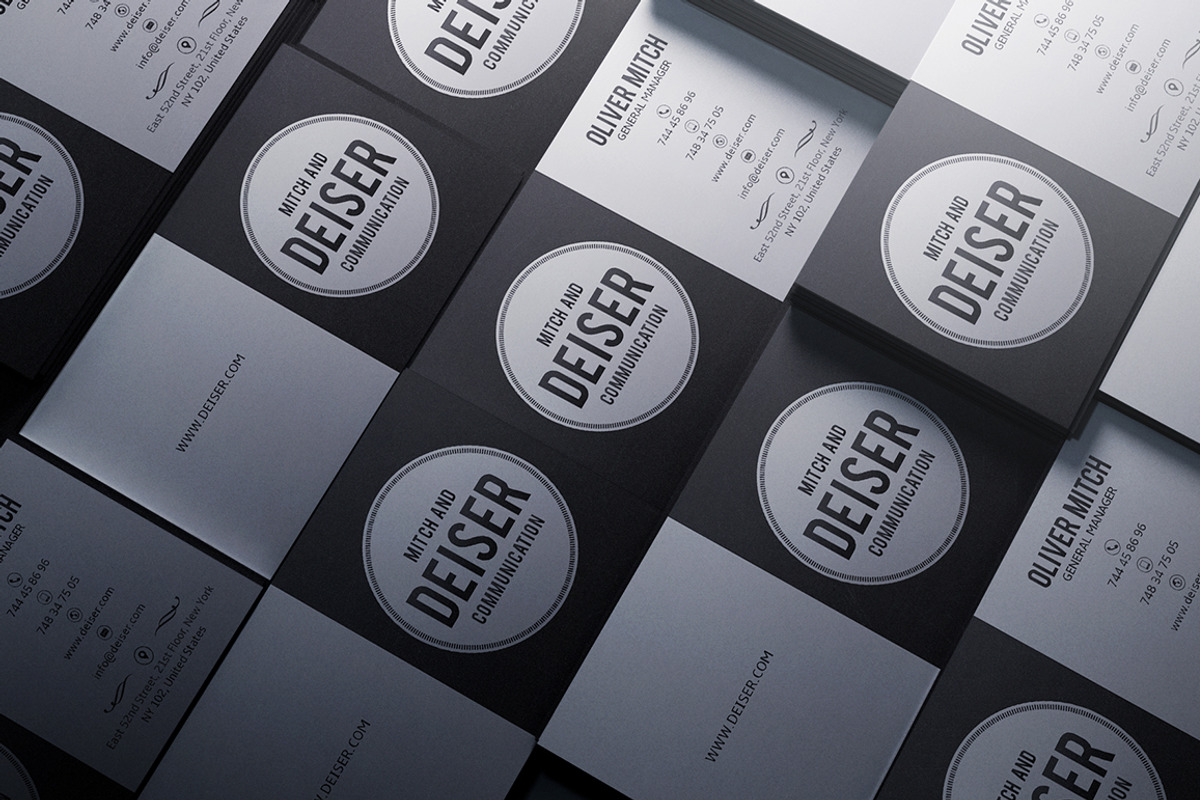 Black And White Business Card, a Business Card Template by Marvel (Photo 1 of 4)