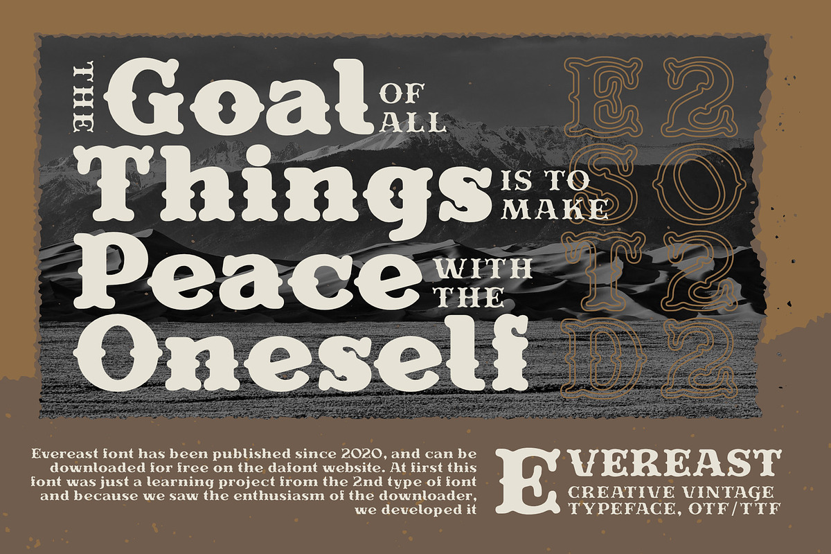 Evereast Western Rounded, a Serif Font by Nocturnal Workspace (Photo 4 of 9)