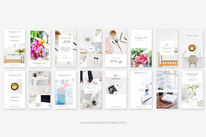 Clean Instagram Stories Bundle