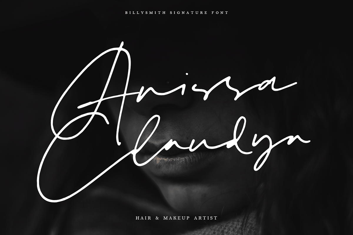 Billy Smith - Signature Font preview 4