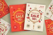 Chinese New Year Sale Flyer, a Flyer Template by VectorVactory (Thumbnail 1 of 4)