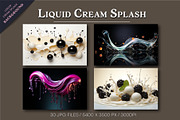 Liquid Cream Splash Background., a Decorative Illustration by KENO Mascots (Thumbnail 3 of 5)
