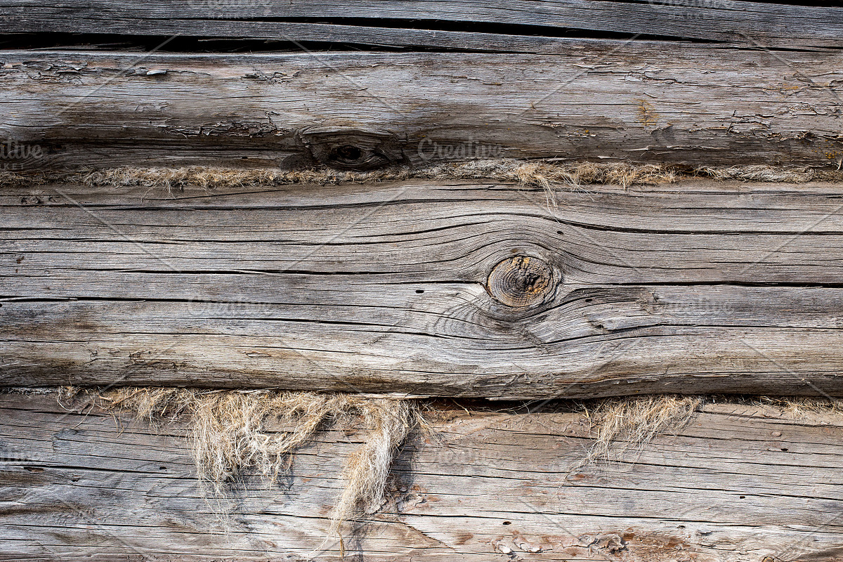 Old Wood Texture Wood Log Wall, a Texture Graphic by VetalStock (Photo 3 of 9)