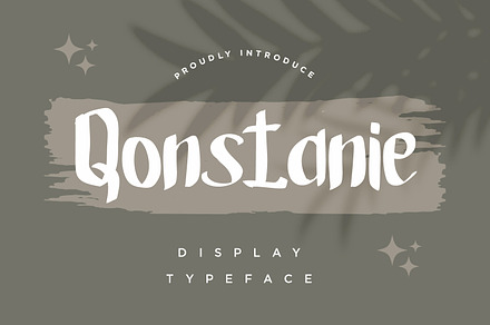 Qonstanie - Modern Display fonts, a Script Font by Nahar_std