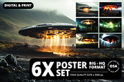 Saucer-Shaped Extraterrestrial UFO, a Technology Illustration by Other Side Art (Thumbnail 1 of 8)