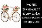 Embroidery Bicycle Clipart Bundle, an Illustration by Designking (Thumbnail 4 of 5)