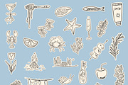 140 + Hand-Drawn Summer Set, an Object Illustration by Veyla (Thumbnail 4 of 16)