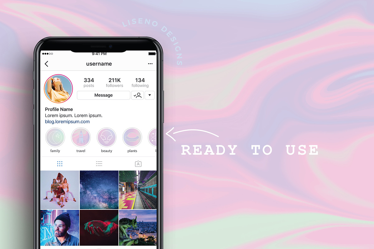 Instagram Highlights: Galaxy, a Social Media Template by Liseno Designs (Photo 5 of 5)
