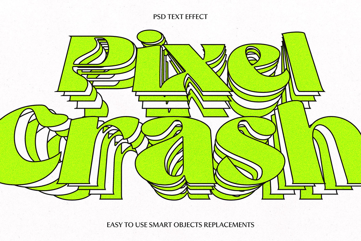 Distortion Text Effect - 12 in 1, a Layer Style Add-On by dokudokunomi (Photo 6 of 13)