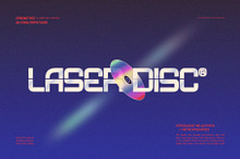 Laser Disc - Retro Sci-fi Logo Font