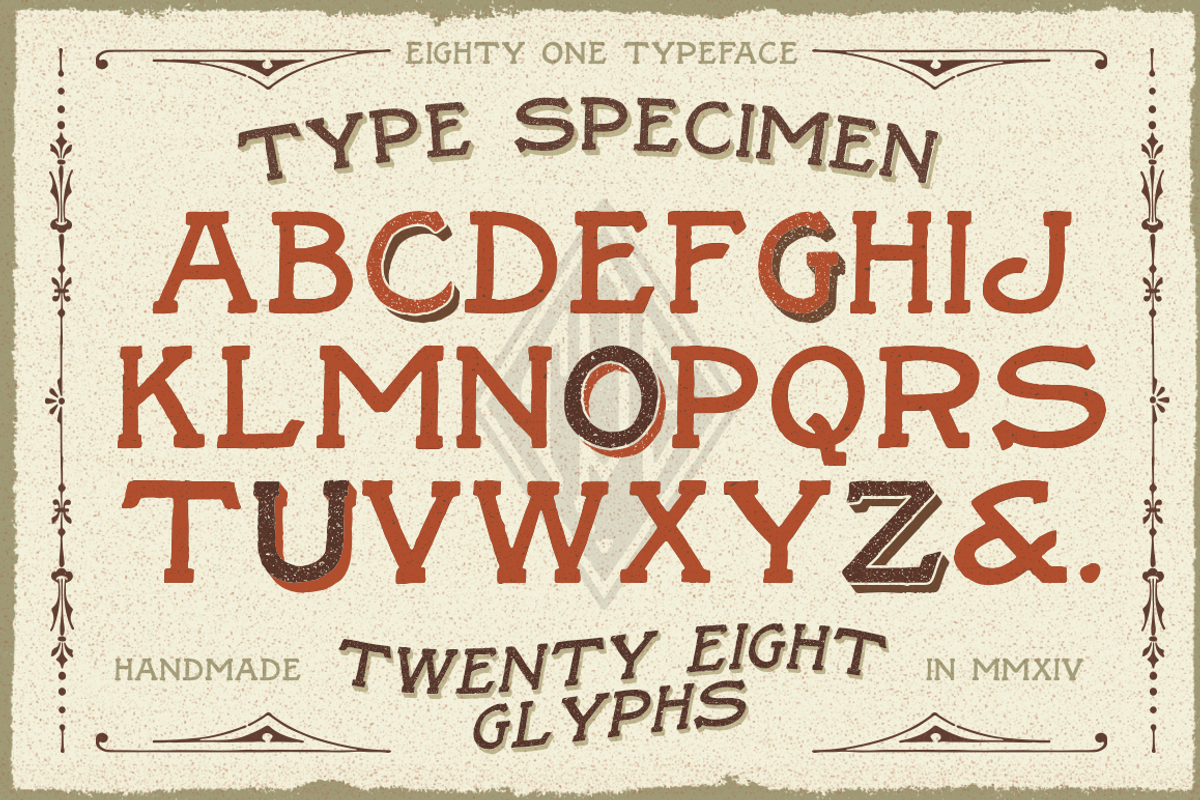 Eighty One Typeface preview 4