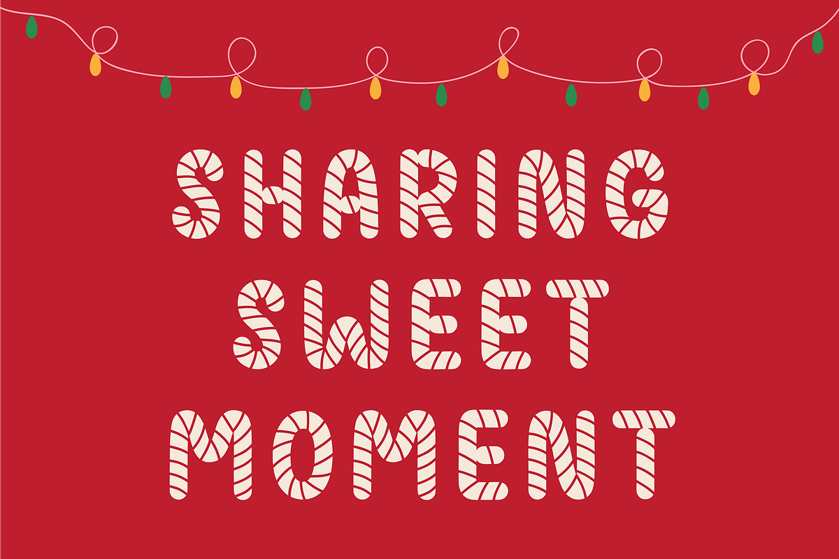 Candy cane font, a Sans Serif Font by Nyla.Studio (Photo 3 of 10)