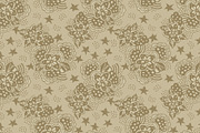 Hand Drawn Floral in Beige, a Pattern Graphic by Sharon Schwalbe (Thumbnail 4 of 5)