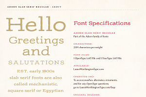 Adorn Slab Serif Bold