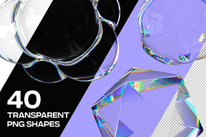 Dispersion 3D Glass Shapes Pack