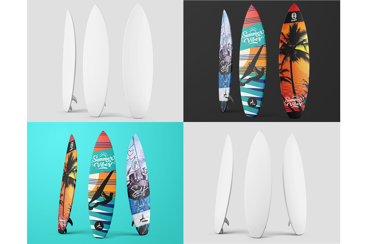 Long Surfing Board PSD Mockup Set, a Product Mockup by Remnand Studio (Photo 9 of 11)