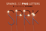 Sparks - 3D Lettering, a Graphic by MIIM (Thumbnail 1 of 9)