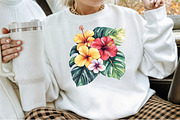 Tropical Floral Watercolor Clipart S, an Illustration by Sublimation Artist (Thumbnail 4 of 6)